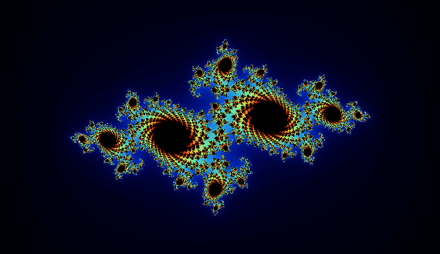ジュリア集合のフラクタル画像